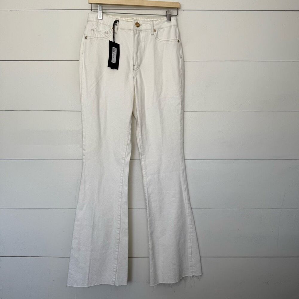 River Island Women’s 6 White Flare Jeans New